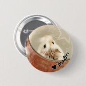 Hammyville - Niedlicher Hamster Button (Vorne & Hinten)