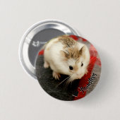 Hammyville - Niedlicher Hamster Button (Vorne & Hinten)