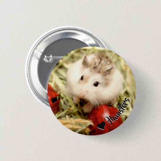 Hammyville - Niedlicher Hamster Button (Vorne & Hinten)