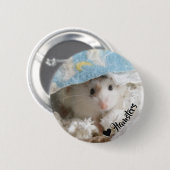 Hammyville - Niedlicher Hamster Button (Vorne & Hinten)