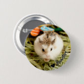 Hammyville - Niedlicher Hamster Button (Vorne & Hinten)