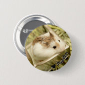 Hammyville - Niedlicher Hamster Button (Vorne & Hinten)
