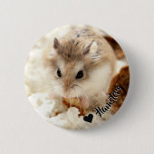 Hammyville - Niedlicher Hamster Button (Vorderseite)