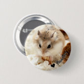 Hammyville - Niedlicher Hamster Button (Vorne & Hinten)