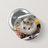Hammyville - Niedlicher Hamster Button (Vorne & Hinten)