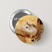 Hammyville - Niedlicher Hamster Button (Vorne & Hinten)