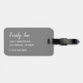 Hammyville - Niedlicher Hamster Gepäckanhänger (Rückseite horizontal)