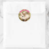 Hammyville - Niedlicher Hamster Gute Arbeit Runder Aufkleber (Tasche)