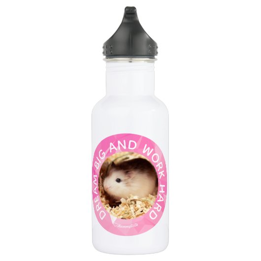 Hammyville - Niedlicher Hamster - Individuell auf Edelstahlflasche (Rechts)