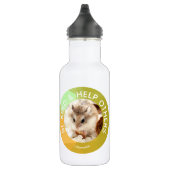 Hammyville - Niedlicher Hamster - Individuell auf Edelstahlflasche (Rechts)