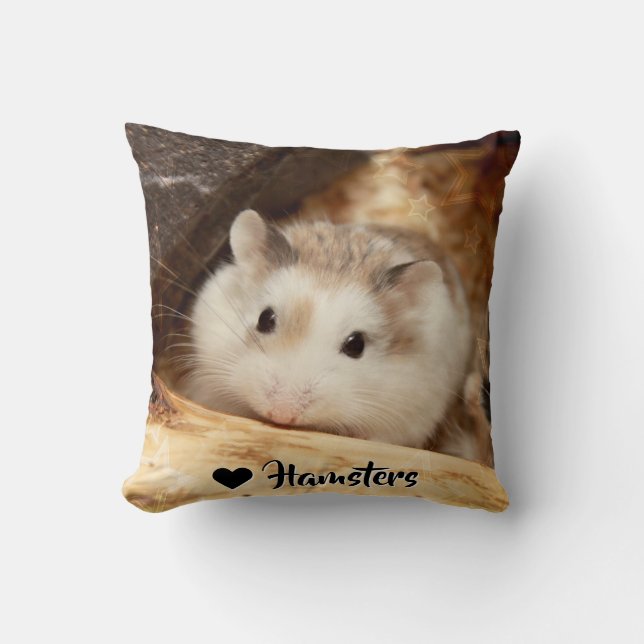 Hammyville - Niedlicher Hamster Kissen (Vorderseite)