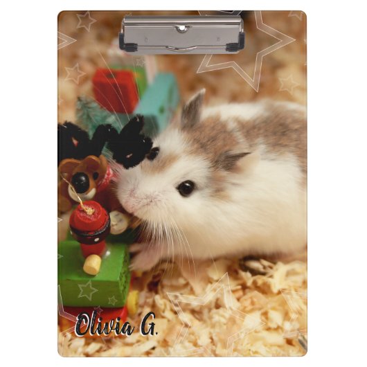 Hammyville - Niedlicher Hamster Klemmbrett (Vorderseite)