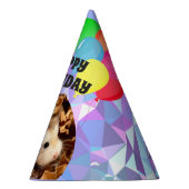 Hammyville - Niedlicher Hamster Lila Gemische Partyhütchen (Rechts)