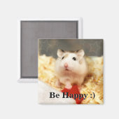 Hammyville - Niedlicher Hamster Magnet (Vorderseite/Rückseite)