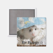 Hammyville - Niedlicher Hamster Magnet (Vorderseite/Rückseite)
