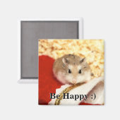 Hammyville - Niedlicher Hamster Magnet (Vorderseite/Rückseite)