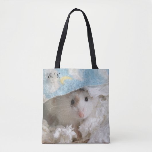 Hammyville - Niedlicher Hamster mit Initialen Tasche (Vorderseite)