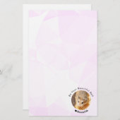 Hammyville - Niedlicher Hamster mit Motivierend Zi Briefpapier (Vorne/Hinten)