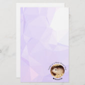 Hammyville - Niedlicher Hamster mit Motivierend Zi Briefpapier (Vorne/Hinten)