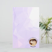 Hammyville - Niedlicher Hamster mit Motivierend Zi Briefpapier (Stehend Vorderseite)