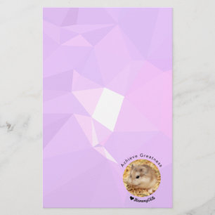 Hammyville - Niedlicher Hamster mit Motivierend Zi Briefpapier