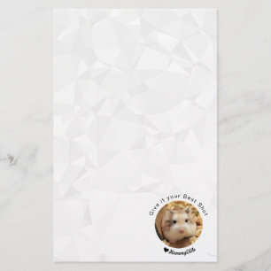 Hammyville - Niedlicher Hamster mit Motivierend Zi Briefpapier