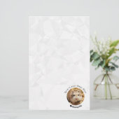 Hammyville - Niedlicher Hamster mit Motivierend Zi Briefpapier (Stehend Vorderseite)