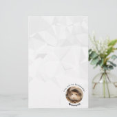 Hammyville - Niedlicher Hamster mit Motivierend Zi Briefpapier (Stehend Vorderseite)