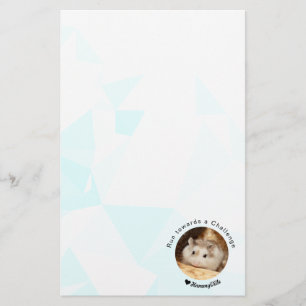 Hammyville - Niedlicher Hamster mit Motivierend Zi Briefpapier
