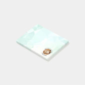 HammyVille - Niedlicher Hamster mit Motivierend Zi Post-it Klebezettel (angewinkelt)