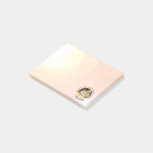 HammyVille - Niedlicher Hamster mit Motivierend Zi Post-it Klebezettel (angewinkelt)