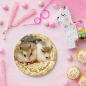 Hammyville - Niedlicher Hamster Pappteller (Party)