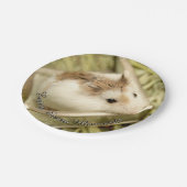 Hammyville - Niedlicher Hamster Pappteller (Schrägansicht)