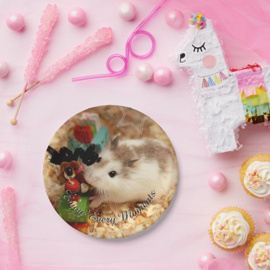 Hammyville - Niedlicher Hamster Pappteller (Party)