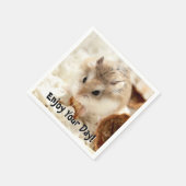 Hammyville - Niedlicher Hamster Serviette (Ecke)