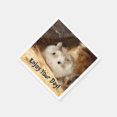 Hammyville - Niedlicher Hamster Serviette (Ecke)