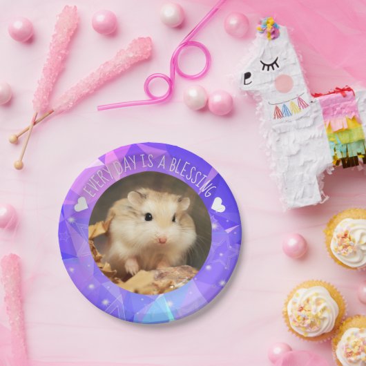 Hammyville - Niedlicher Robo Hamster Blessing Pappteller (Party)