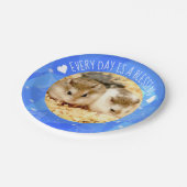 Hammyville - Niedlicher Robo Hamster Blessing Pappteller (Schrägansicht)