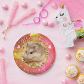 Hammyville - Niedlicher Robo Hamster Blessing Pappteller (Party)