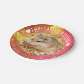 Hammyville - Niedlicher Robo Hamster Blessing Pappteller (Schrägansicht)