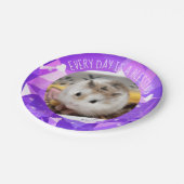 Hammyville - Niedlicher Robo Hamster Blessing Pappteller (Schrägansicht)