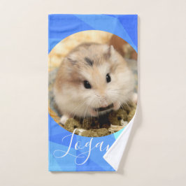 HammyVille - Niedlicher Robo Hamster - Kundenname Badhandtuch Set