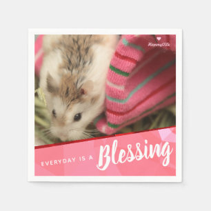 Hammyville - Niedlicher White Robo Hamster Blessin Serviette