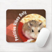 HammyVille - Nur Niedliche Hamster Positive Vibes Mousepad (Mit Mouse)
