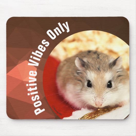 HammyVille - Nur Niedliche Hamster Positive Vibes Mousepad (Vorne)