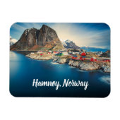Hamnøy Norway stylized Magnet (Horizontal)