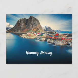 Hamnøy Norwegen stilisiert Postkarte