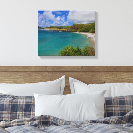 Hamoa Beach Hawaii Leinwand Mauer (Insitu (Schlafzimmer))