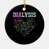 Hämodialyse Tech Nephrologie Dialysetechniker Keramik Ornament (Vorne)