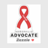 Hämophilie Advocate Vinyl Sticker (Blatt)